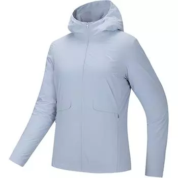 Тренчкот Anta Variety Training Collection, женский, молочно-серый, синий
