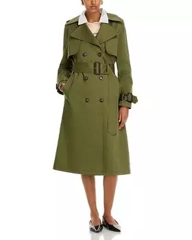 Тренчкот AQUA, зеленый