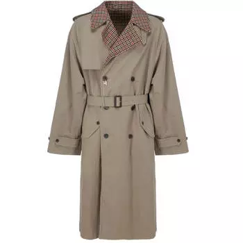 Тренчкот Balenciaga, бежевый/коричневый