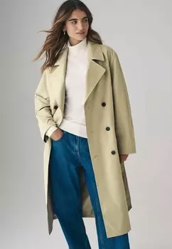 Тренчкот BELTED REGULAR FIT THE SET, коричневый