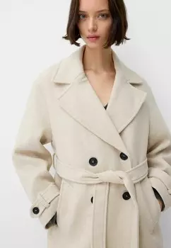 Тренчкот Bershka, белый