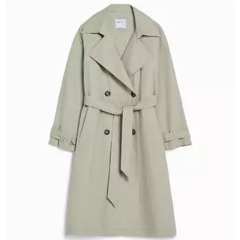 Тренчкот Bershka Cotton, хаки