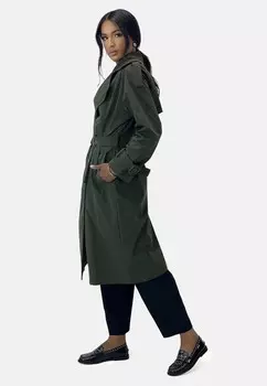 Тренчкот Elara, зеленый