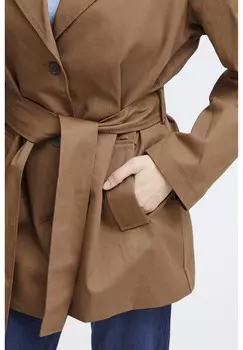 Тренчкот FRNINA Fransa, коричневый