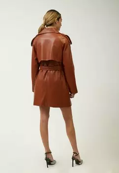 Тренчкот INFLUENCER, коричневый