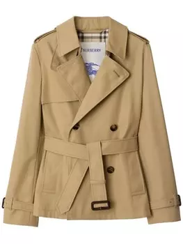Тренчкот из хлопковой смеси Burberry, нейтральный цвет