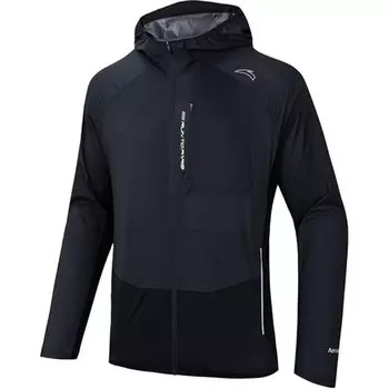 Тренчкот из коллекции Running, мужской, чернильно-серый/базовый черный Anta, черный