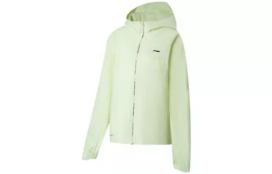 Тренчкот из коллекции Running, женский, светло-зеленый Lining