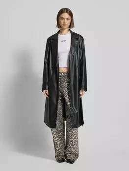 Тренчкот из кожи Review, черный