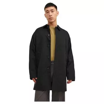Тренчкот Jack & Jones Crease Mac, черный