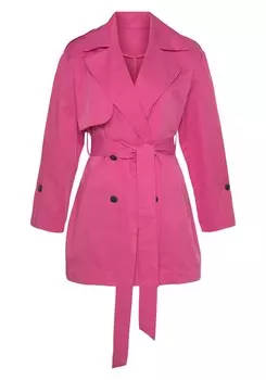 Тренчкот LASCANA Summer Coat, фуксия