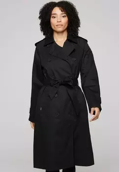 Тренчкот MIT BINDEGRTEL Soccx, черный