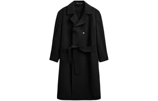 Тренчкот мужской черный Zara, черный