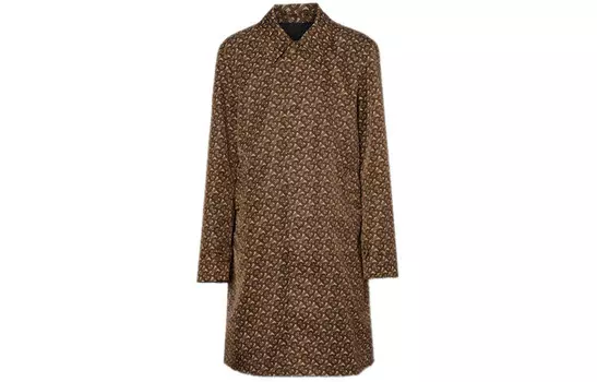 Тренчкот мужской седловидный коричневый Burberry, коричневый