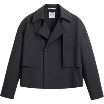 Тренчкот мужской синий Zara, синий
