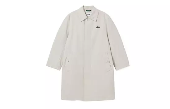 Тренчкот мужской светло-хаки Lacoste, хаки