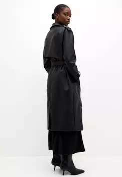 Тренчкот PULL&BEAR, черный