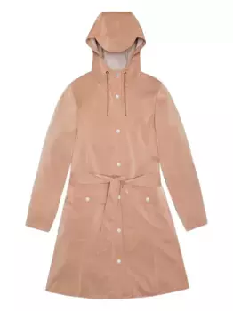 Тренчкот с капюшоном Rains, розовый