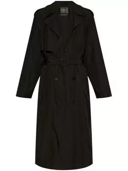 Тренчкот с поясом Balenciaga, черный