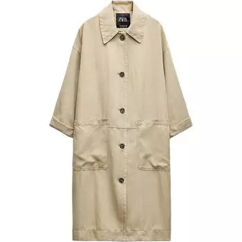 Тренчкот серии ZW женский светло-хаки Zara