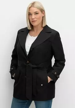 Тренчкот Sheego, черный