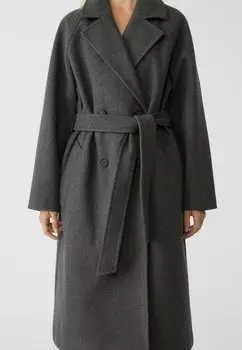 Тренчкот SOFT-TOUCH Stradivarius, серый