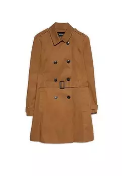 Тренчкот Stradivarius, цвет Cognac