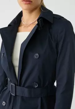 Тренчкот Stradivarius, темно-синий