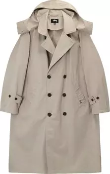 Тренчкот Stussy Solar Trench Coat 'Khaki', загар