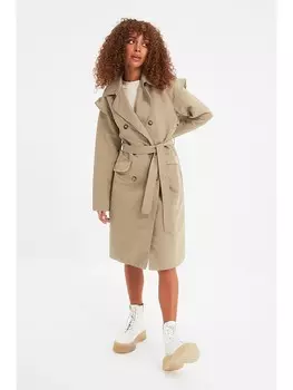 Тренчкот trendyol, бежевый