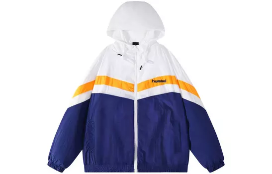 Тренчкот унисекс Hummel, голубой/белый