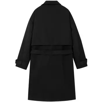 Тренчкот унисекс Kawasaki, черный