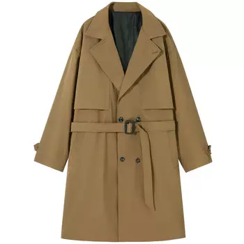 Тренчкот унисекс Kawasaki, хаки