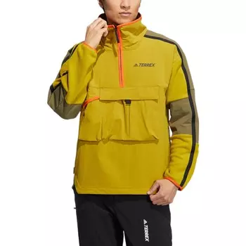 Тренчкот унисекс оливково-зеленый Adidas Neo
