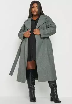 Тренчкот Yours Clothing, темно-серый