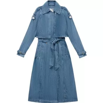 Тренчкот женский джинсовый синий Michael Kors