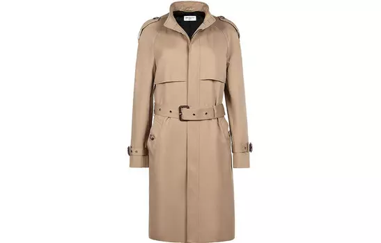 Тренчкот женский песочный Saint Laurent