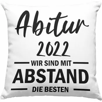 Тренд - Abitur 2022 Passed Gift Декоративная подушка с наполнителем 40х40 на расстоянии Идея подарка Passed Abitur (розовый) Trendation