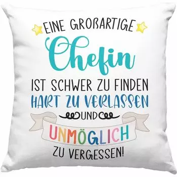 Тренд - Boss Farewell Farewell Gift Boss Декоративная подушка с наполнителем 40x40 с надписью Great Boss Gift Idea (Зеленый) Trendation