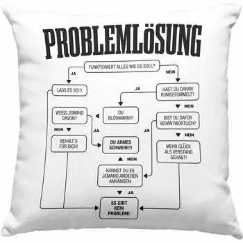 Тренд - Декоративная подушка для решения задач с наполнителем 40х40 подарок мужчине высказывания идея подарка инженеру физику математику (серый) Trendation