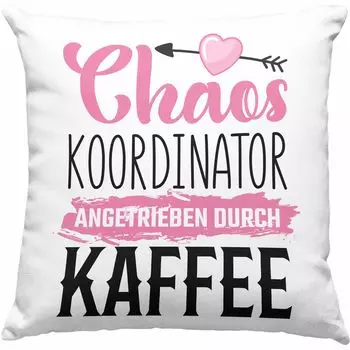 Тренд - Декоративная подушка с наполнителем 40х40 для подарка боссу Координатор хаоса Идея подарка Забавная декоративная подушка с наполнителем 40х40 Мама-мама (розовый) Trendation