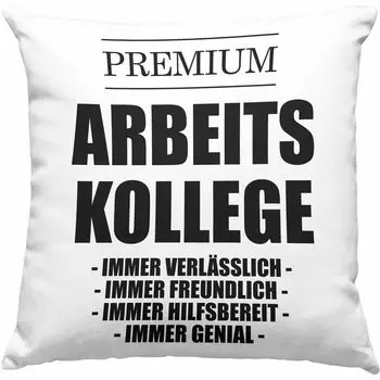 Тренд - Любимый коллега Премиум Коллега Забавная декоративная подушка с наполнителем 40х40 для коллег в подарок на день рождения с поговорками (зеленый) Trendation