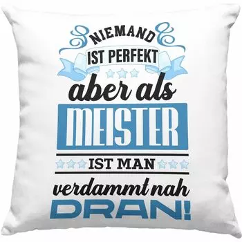 Тренд - Магистерский экзамен Сдан Подарки Магистерский экзамен Декоративная подушка с наполнителем 40х40 Мужчины Металлисты Плотники Кровельщики Художники Электротехника Электроника (синий) Trendation