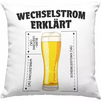 Тренд - Подарки электрику для мужчин Декоративная подушка с наполнителем 40 x 40 см Подарок Электрику Технику электроники Идея подарка Поговорки (серый) Trendation