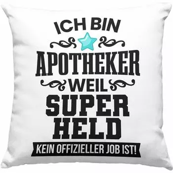 Тренд - Подушка декоративная с наполнителем «Аптекарь» 40х40 Подарочная Подушка декоративная с наполнителем 40х40 Подушка декоративная с наполнителем 40х40 Лучший фармацевт Фармацевт Фармацевт говорит смешно (серый) Trendation