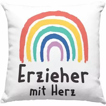 Тренд - Подушка декоративная с наполнителем "Воспитатель" 40х40 Подарок с сердечком Подарки Прощальный подарок с надписью Подушка декоративная с наполнителем 40х40 Детский сад (Розовый) Trendation