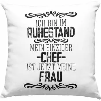 Тренд - Забавная декоративная подушка с наполнителем 40х40 Подарок пенсионеру Пенсионеру Прощальный подарок Пенсионеру Пенсионеру Мужчине (синий) Trendation