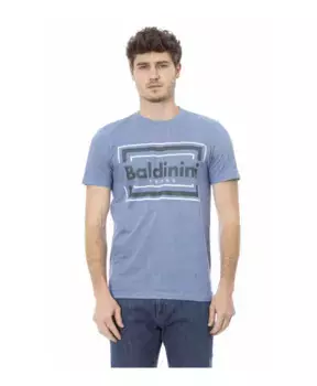 Трендовая футболка с логотипом Baldinini, синий