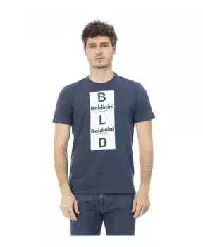 Трендовая футболка с логотипом Baldinini, синий