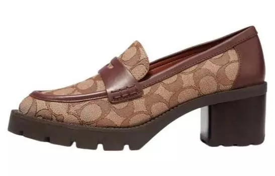 ТРЕНЕР Высокие каблуки для женщин COACH, Khaki